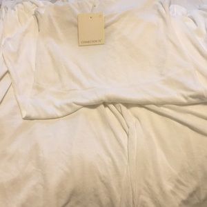 New strapless wide leg jumper